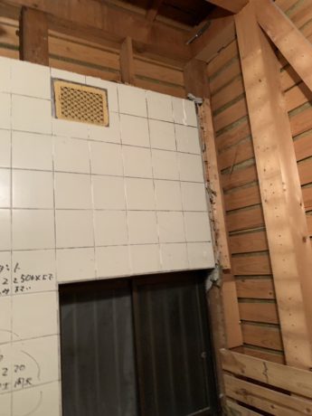 風呂・浴室のリフォーム事例の解体現場