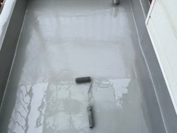 ウレタン塗膜2層目施工