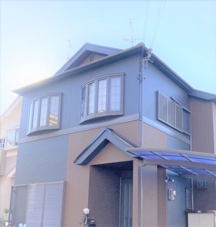外壁　屋根　塗装　工事後　羽曳野市八尾市　マザーリーフ