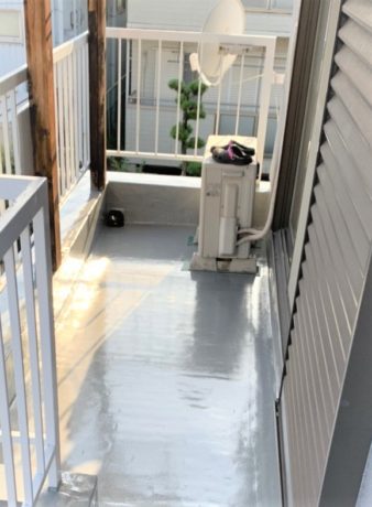 八尾市 ベランダ防水 工事写真 工事後